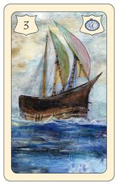 Lenormand Karte 3: Schiff – Brittas Wahrsagekarten