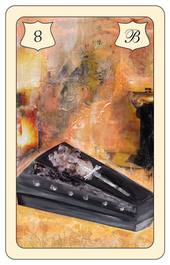 Lenormand Karte 8: Sarg – Brittas Wahrsagekarten