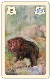 Lenormand Karte 15: Bär – Brittas Wahrsagekarten