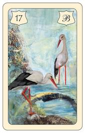 Lenormand Karte 17: Storch – Brittas Wahrsagekarten