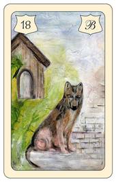 Lenormand Karte 18: Hund