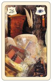Lenormand Karte 26: Buch – Brittas Wahrsagekarten