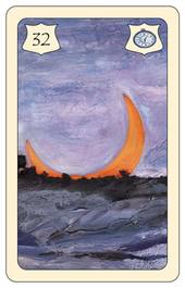 Lenormand Karte 32: Mond – Brittas Wahrsagekarten